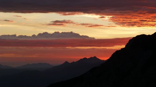 sunrise allgäu mountains