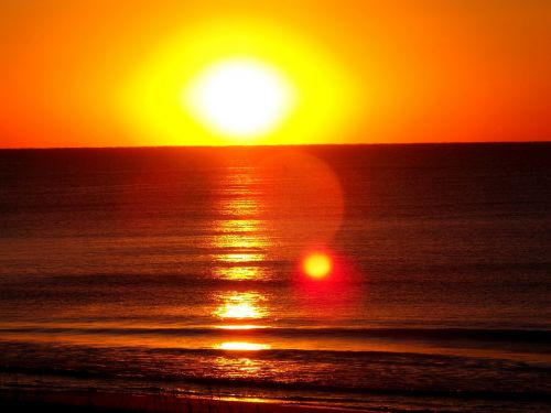 sunrise beach sea