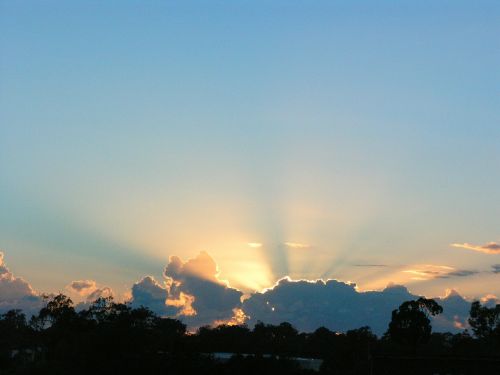 sunrise corona cloud