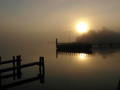 sunrise water sea