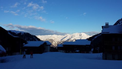 sunrise mountains alpine