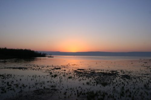 sunrise sea of galilee lake