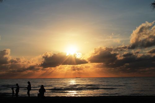 sunrise dawn beach