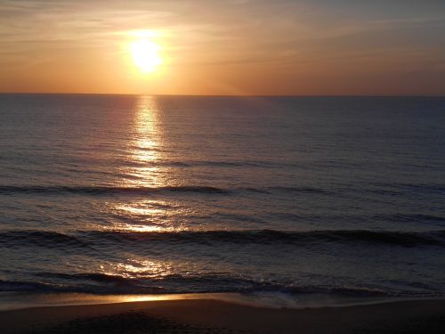 sunrise sea beach