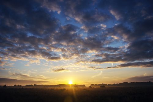 sunrise sun landscape