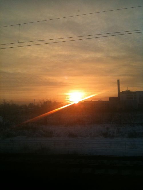 sunrise sun winter