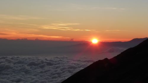 sunrise mountain nature