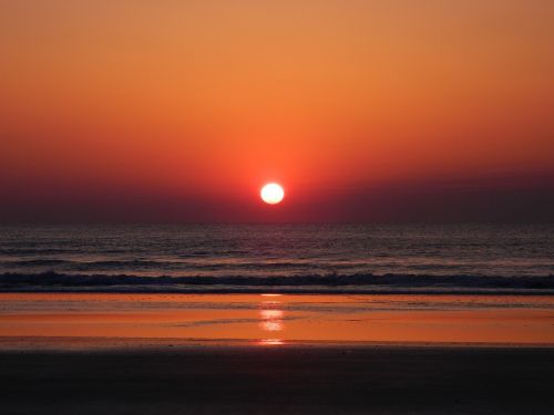 sunrise beach sky