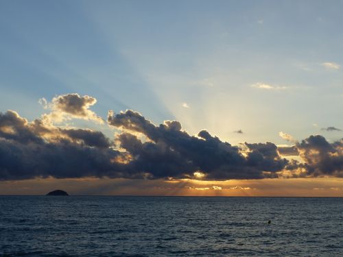 sunrise with clouds clouds mediterranean sea