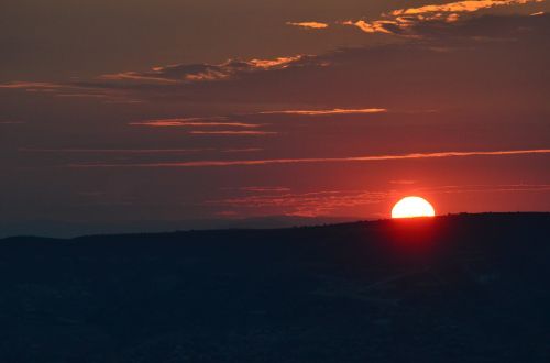 sunrises kapadokya landscape