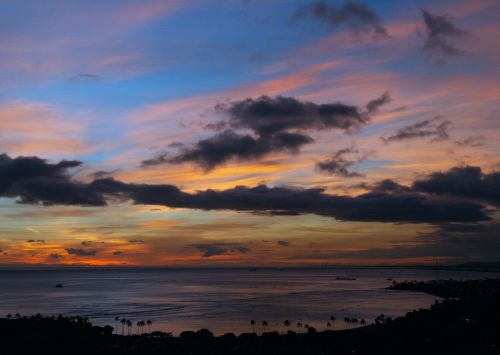 sunset hawaii vacation