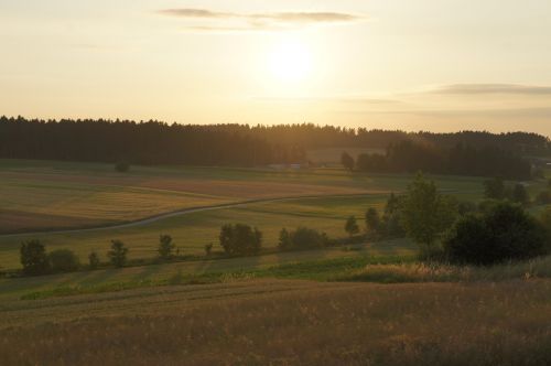 sunset landscape landscapes