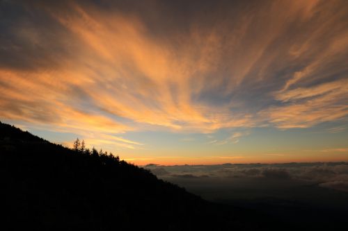 sunset clouds sky