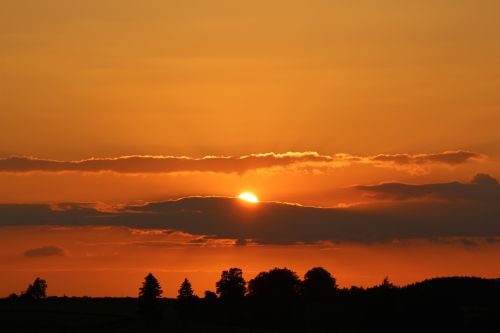 sunset night evening sky