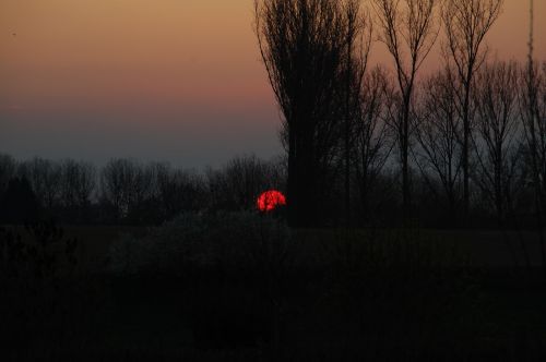 sunset shadow evening