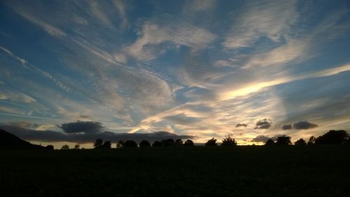 sunset sauerland back light