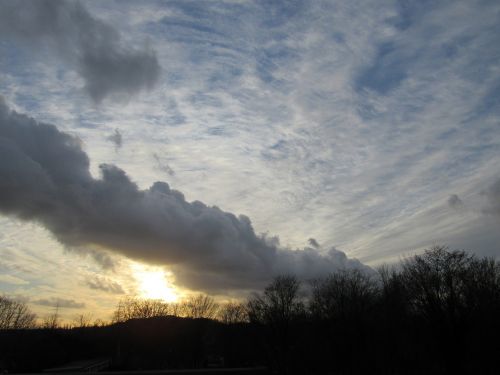 sunset evening sky