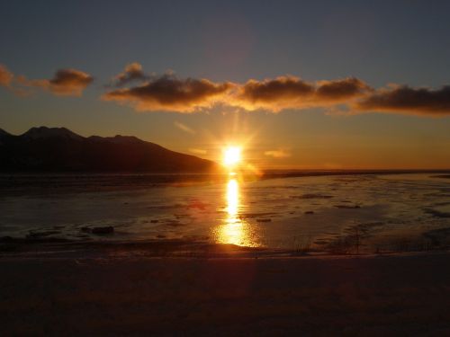 sunset anchorage alaska