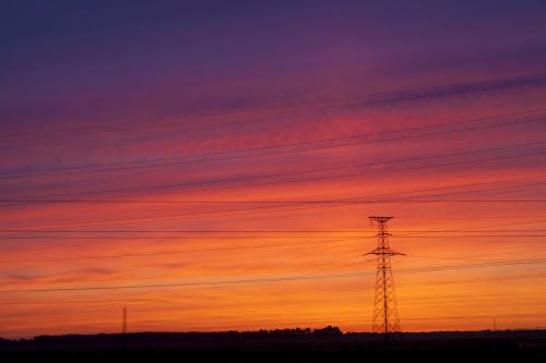 sunset nature landscape