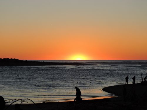 sunset orange coast
