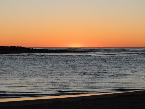 sunset orange coast