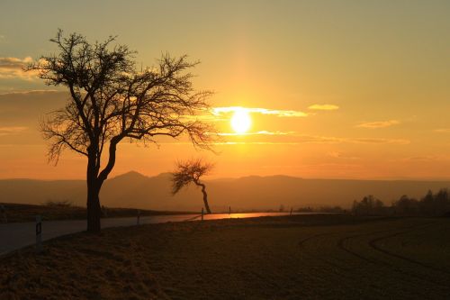 sunset light abendstimmung