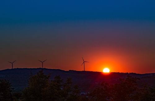 sunset wind power energy