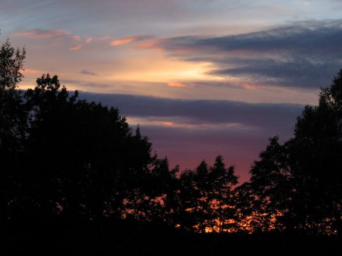 sunset clouds summer