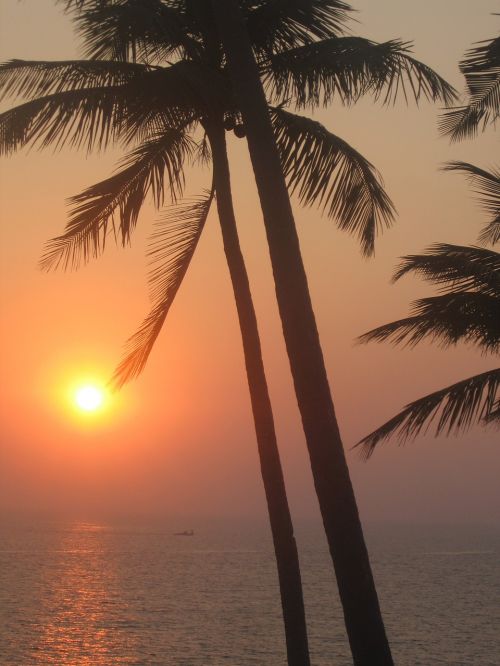 sunset india goa