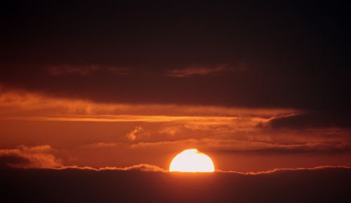 sunset afterglow evening sky