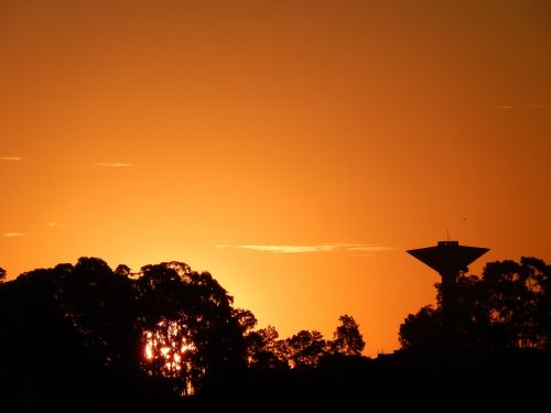 sunset sky horizon