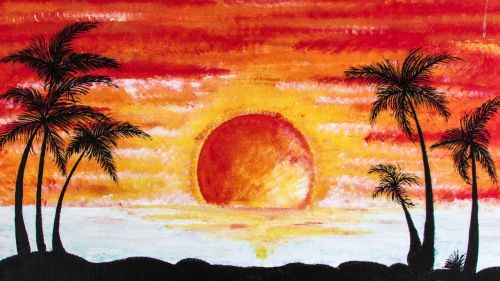 sunset palms beach