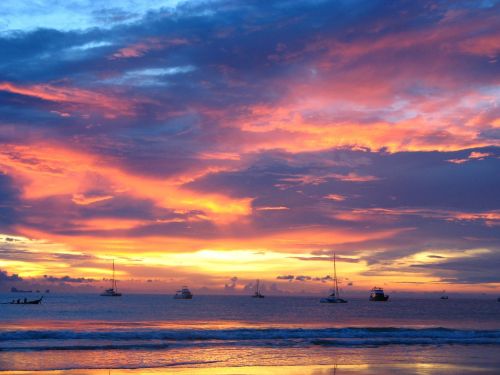 sunset beach mar