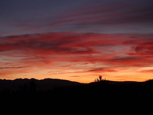 sunset clouds light