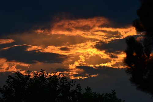 sunset sky landscape