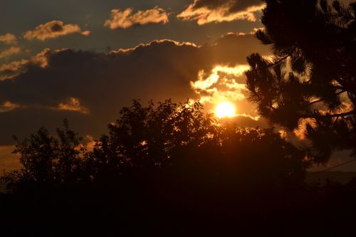 sunset sky coast