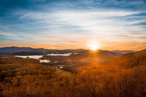 sunset sky nature