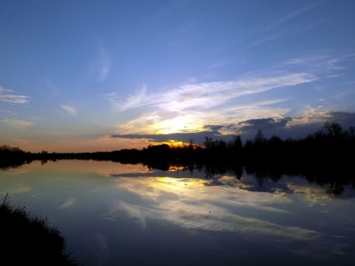 sunset water atmospheric