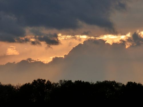 sunset sky clouds