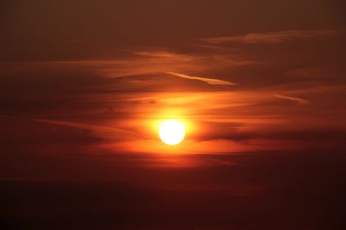 sunset sun abendstimmung
