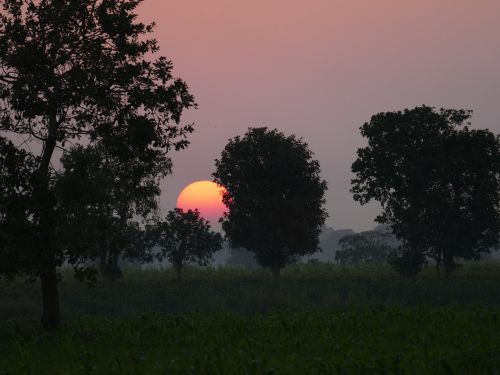 sunset red sky