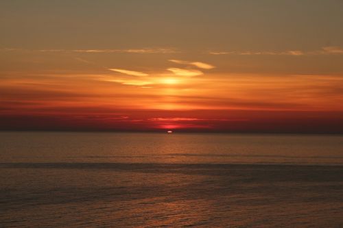 sunset sea landscape