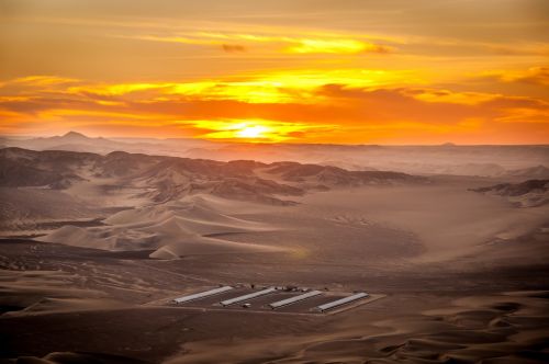 sunset desert sky
