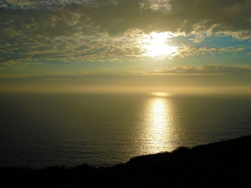 sunset california beach