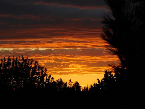 sunset clouds sky