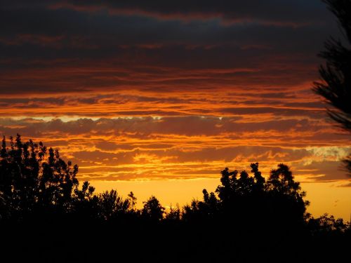 sunset clouds sky