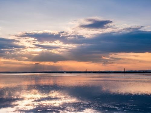 sunset sunrise lake