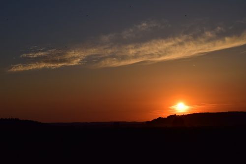 sunset red sky