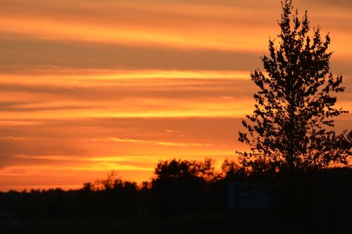 sunset sky landscape