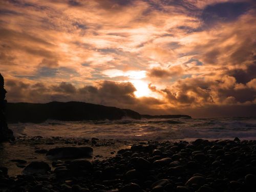 sunset beach ireland